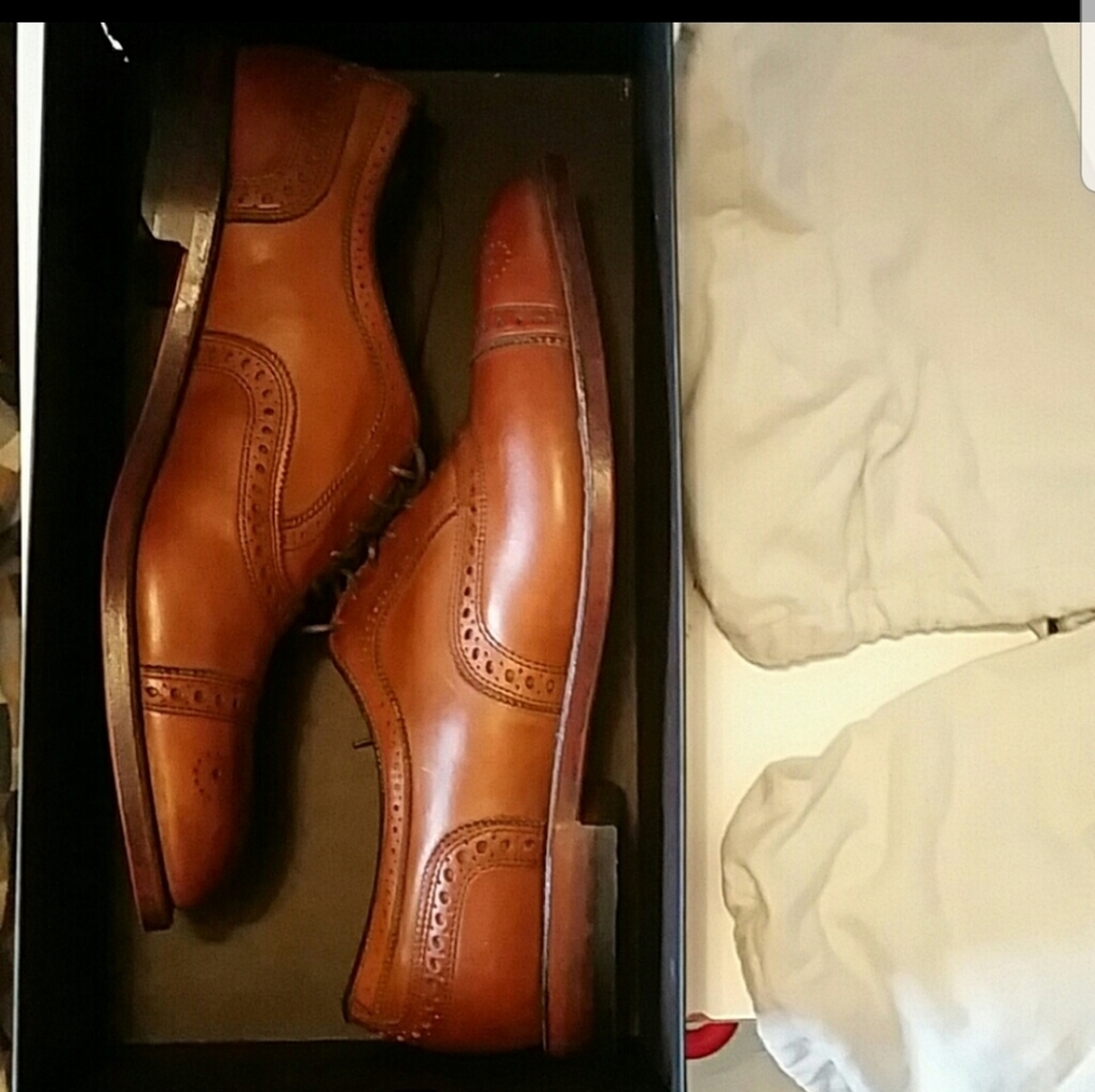 Allen Edmonds w/ box+dust bags Walnut Strand
